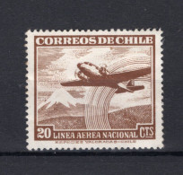 CHILI Yt. PA140 (*) Zonder Gom Luchtpost 1951 - Chile