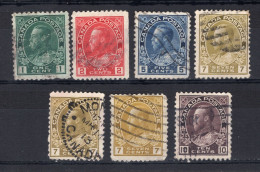CANADA Yt. 93/97° Gestempeld 1911-1916 - Used Stamps