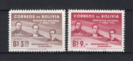 BOLIVIA Yt. PA146/147 MH Luchtpost 1953 - Bolivie