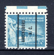 UNITED STATES Yt. 687 (*) Precancelled Greensboro N.C. 1960 - Préoblitérés