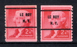 UNITED STATES Yt. 588a (*) Precancelled Le Roy N.Y. 2 St. - Prematasellado