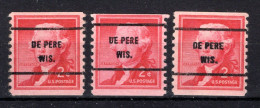 UNITED STATES Yt. 588a (*) Precancelled De Pere WIS. 3 St. - Voorafgestempeld