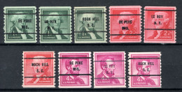 UNITED STATES Yt. 587a/589a (*) Precancelled 1954 -1 - Voorafgestempeld