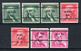 UNITED STATES Yt. 587a/589a (*) Precancelled 1954 -3 - Voorafgestempeld