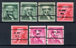 UNITED STATES Yt. 587a/589a (*) Precancelled 1954 -2 - Voorafgestempeld