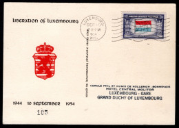 UNITED STATES Yt. 466 FDC 1954 - Liberation Luxembourg 1944-1954 - Briefe U. Dokumente