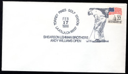 UNITED STATES Sherson Lehman Brothers Andy Williams Open 1988 - Lettres & Documents