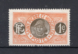 SAINT PIERRE - MIQUELON Yt. 78 (*) Zonder Gom 1909-1917 - Unused Stamps