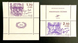 1985 FRANCE N 2357 / 2358 - VICTOR HUGO / JEAN PAUL SARTRE - NEUF** - Unused Stamps