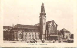 Postcard Luxembourg Train Station - Other & Unclassified