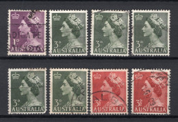 AUSTRALIA Yt. 196/198° Gestempeld 1953 - Usados