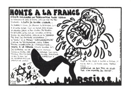 Lardie Honte à La France Jean-Marie  Le Pen Avril 1988 élections Présidentielles Illustration Illustrateur - Lardie