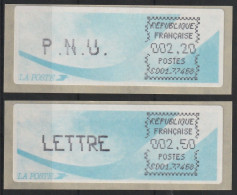 2 Vignettes - ATM Type Comète - 1988 « Comète »
