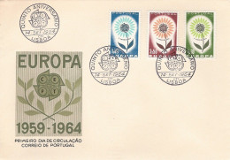 PORTUGAL EUROPA CEPT 1964 FDC ERSTTAG 1 ER JOUR LISBOA LISBONNES PRIMEIRO DIA DE CIRCULACAO - 1964