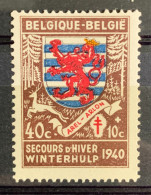 België, 1940, 540-V, Postfris **, OBP 15€ - 1931-1960