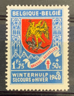 België, 1940, 544-V1, Postfris **, OBP 25€ - 1931-1960