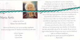 Maria Aerts-Van Den Brande, Herselt 1921, 2022. Honderdjarige. Foto - Overlijden