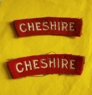 Titres D'épaule Cheshire (La Paire) - Scudetti In Tela