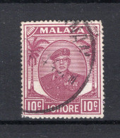 MALAYA JOHORE Yt. 116° Gestempeld 1949-1955 - Johore