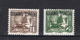 KOUANG-TCHEOU Yt.102/103 MH 1937 - Unused Stamps