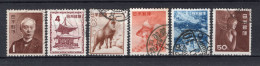 JAPAN Yt. 506/511° Gestempeld 1952 - Used Stamps