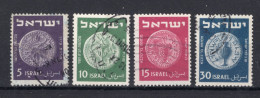 ISRAEL Yt. 38/41° Gestempeld 1951-1952 - Oblitérés (sans Tabs)