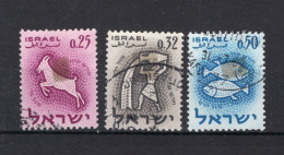 ISRAEL Yt. 195/197° Gestempeld 1961 - Usados (sin Tab)