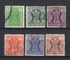 INDIA Yt. S35B/35G° Gestempeld Dienstzegel 1967-1974 - Sellos De Servicio