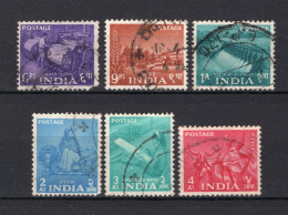 INDIA Yt. 55/60° Gestempeld 1955 - Oblitérés