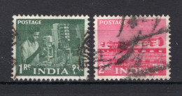 INDIA Yt. 108/109° Gestempeld 1959 - Usados