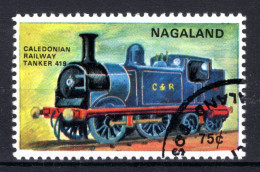 INDIA NAGALAND Steam Locomotive 1971 - Used Stamps