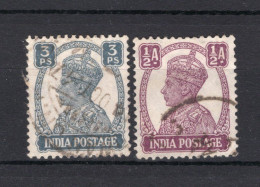 INDIA BR. Yt. 161/162° Gestempeld 1939-1943 - 1936-47 Roi Georges VI
