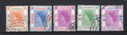 HONG KONG Yt. 185/189° Gestempeld 1954-1960 - Usados
