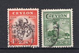 CEYLON Yt. 280/281° Gestempeld 1950 - Sri Lanka (Ceylan) (1948-...)