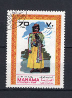 AJMAN-MANAMA Yt. PA9D° Gestempeld Luchtpost 1968 - Ajman