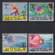 UMM AL QIWAIN Mi. 78A/81A° Gestempeld 1966 - Umm Al-Qaiwain