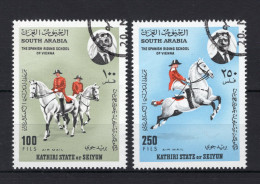 SOUTH ARABIA-KATHIRI Yt. PA5A/5B° Gestempeld Luchtpost 1967 - Aden (1854-1963)