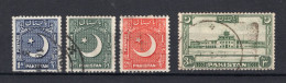PAKISTAN Yt. 47/50° Gestempeld 1950 - Pakistán