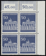 509 Brandenb. Tor 50 Pf Eck-Vbl. Or ** Postfrisch - Unused Stamps