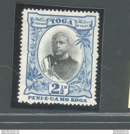1897 TONGA - Stanley Gibbons N. 43 - 2 1/2 D. Black And Blue - MNH** - Andere & Zonder Classificatie