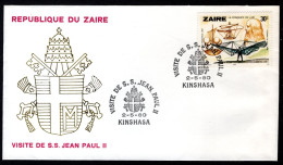 ZAIRE 941 Visite De S.S. Jean Paul II - 2-5-1980 - Lettres & Documents