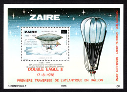 ZAIRE BL59 MNH 1985 - 60e Verjaardag Eerste Sabena Verbinding - Unused Stamps