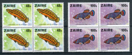 ZAIRE 925/926 MNH 4 Stuks 1978 - De Vissen - Neufs