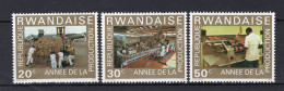 RWANDA 698/700 MNH 1975 - Nuevos