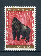 RUANDA URUNDI 205 MH 1959 - Beschermde Dieren Uit Ruanda - Ungebraucht