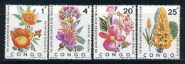 CONGO 778/781 MNH 1971 - Bloemen - Nuovi