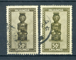 RUANDA URUNDI 159 Gestempeld 1948 - Inheemse Kunst - Oblitérés