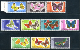 CONGO 763/772 MNH 1971 - Vlinders - Nuevas/fijasellos