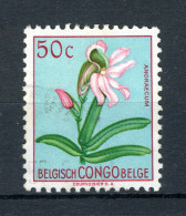 BEL. CONGO 307 Gestempeld  1952 - Veelkleurige Bloemen - Gebraucht