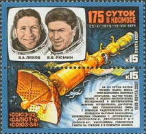 Russia USSR 1979 Space Research. Mi 4889-90 - Unused Stamps